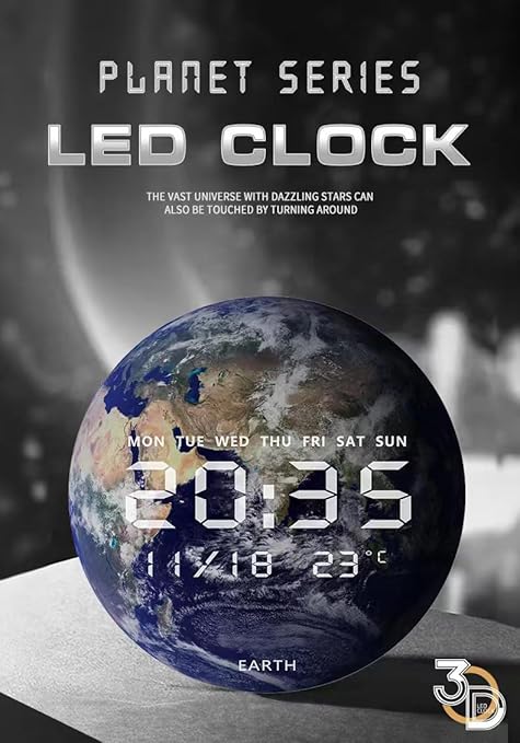Jiugong - LED Planet Electronic Clock ©